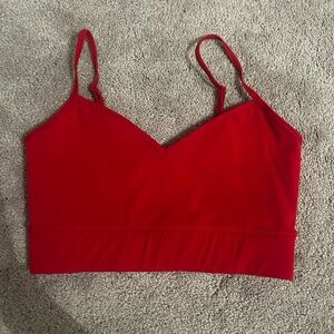 zara red sports bra